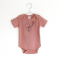 Preview: Kiki the Bird | rosé organic Baby-Bodysuit short-sleeve