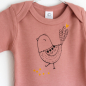 Preview: Kiki the Bird | rosé organic Baby-Bodysuit short-sleeve