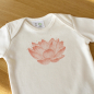 Preview: Pink Lotus | printed Bodysuit organic cotton