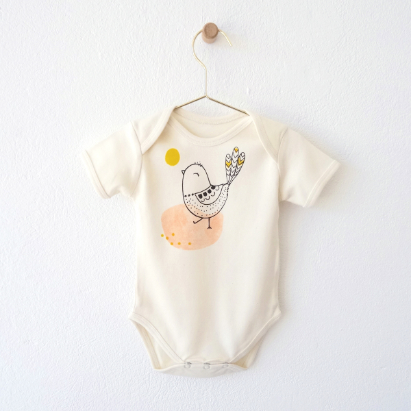 Kiki the Bird | organic Baby-Bodysuit short-sleeve