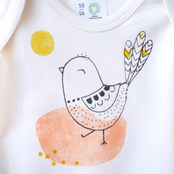 Kiki the Bird | organic Baby-Bodysuit short-sleeve