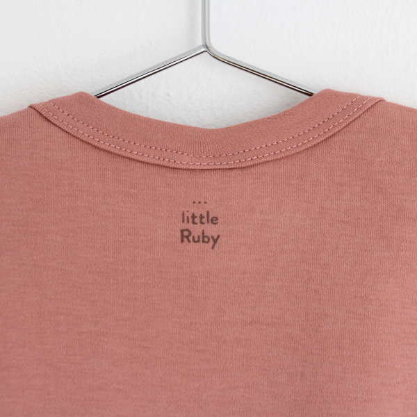 Kiki the Bird | rosé organic Baby-Bodysuit short-sleeve