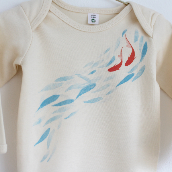 Koi Fische | Baby Bio-Langarm-Body