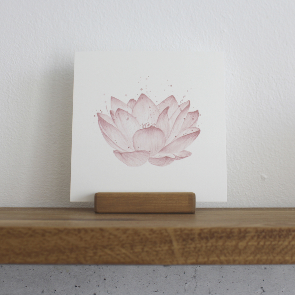 Pink Lotus | square Postcard