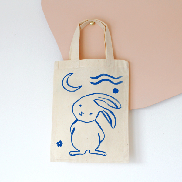 Moon Rabbit | mini Tote Bag