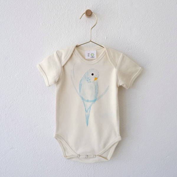 Wellensittich | Baby-Body kurz