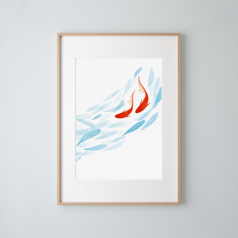 Koi Fish | A4 Poster