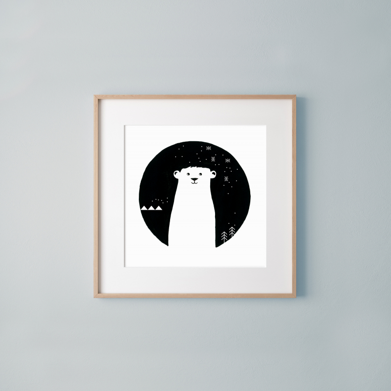 Paul the Ice Bear | square Poster