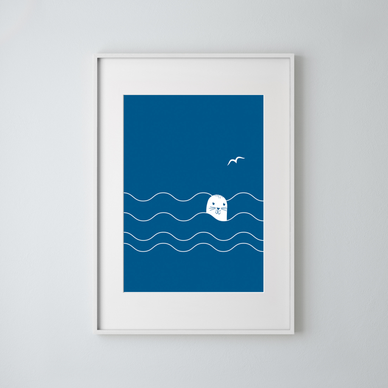 Robbie the Seal | A4 Poster