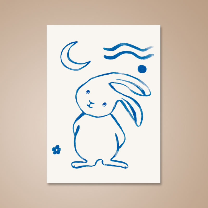 Moon Rabbit | Postcard