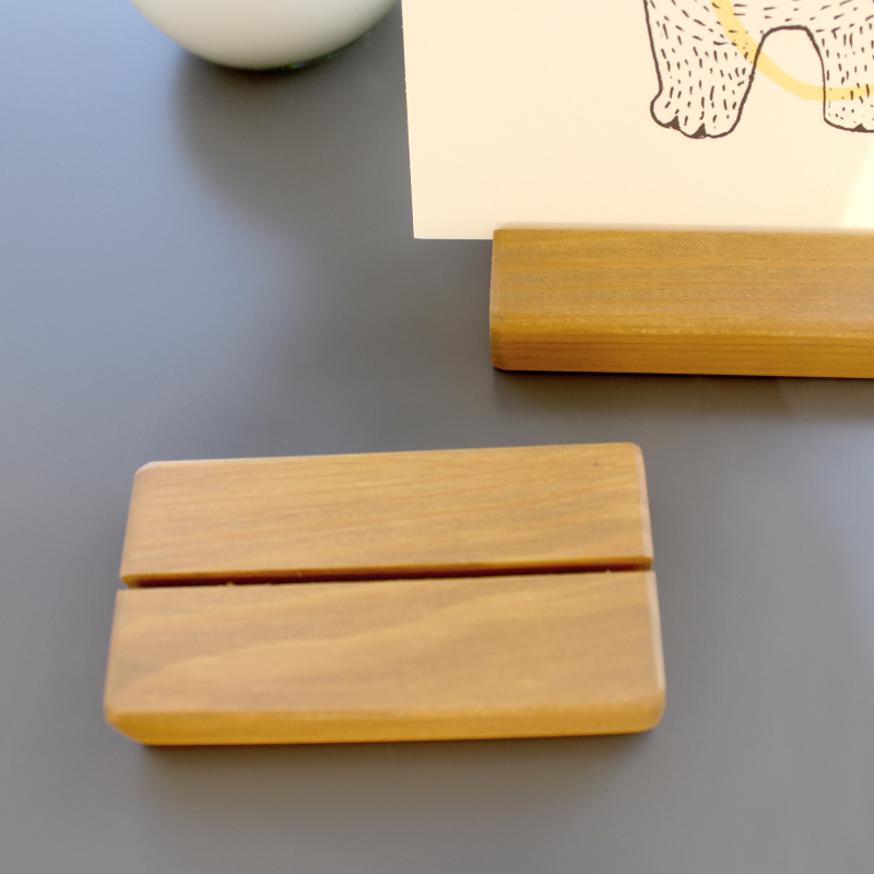 Wooden card holder