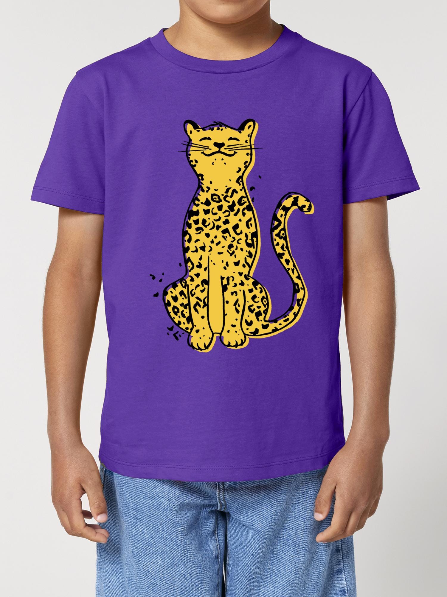 Leopard T-Shirt lila