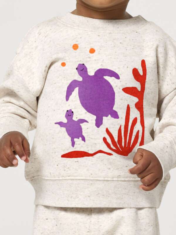Meeresschildkröte Turtle baby pullover von little ruby Berlin