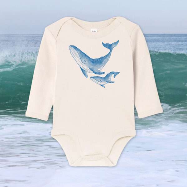 wale-babybody-l02-little-ruby Baby-Body mit Buckelwal Motiv aus 100% Bio-Baumwolle von little Ruby