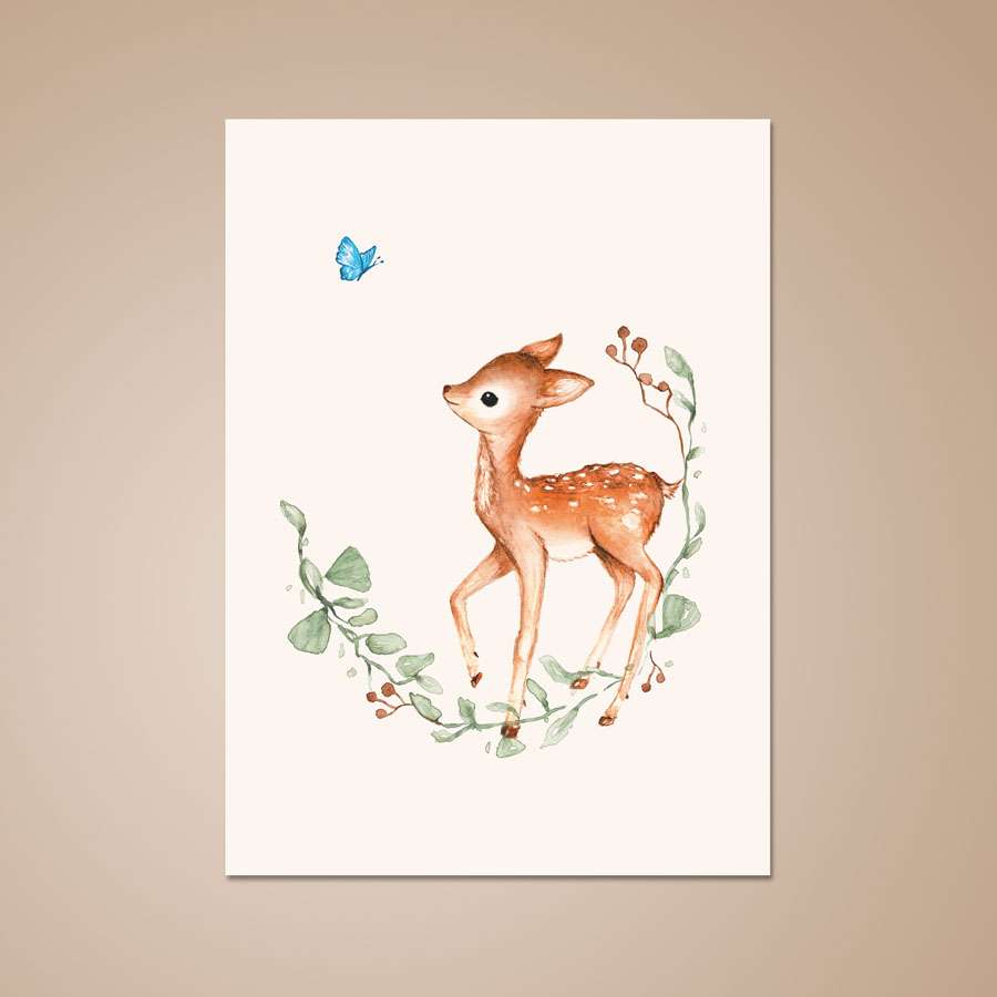 Reh Postkarte