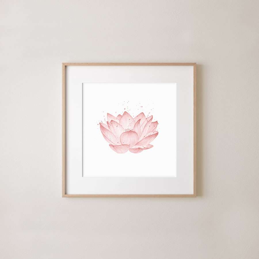Lotus Poster von little Ruby