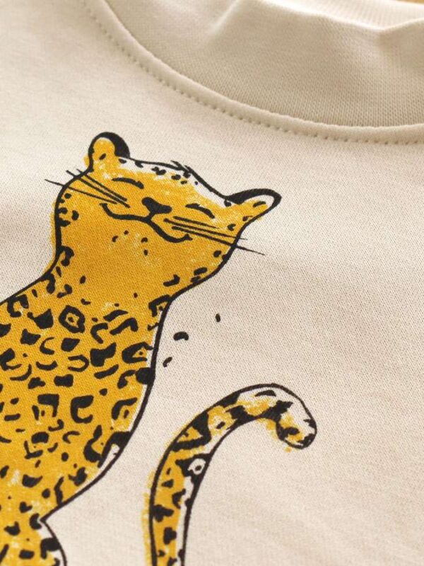 Nahaufnahme Leopard Bio-Sweatshirt von little Ruby