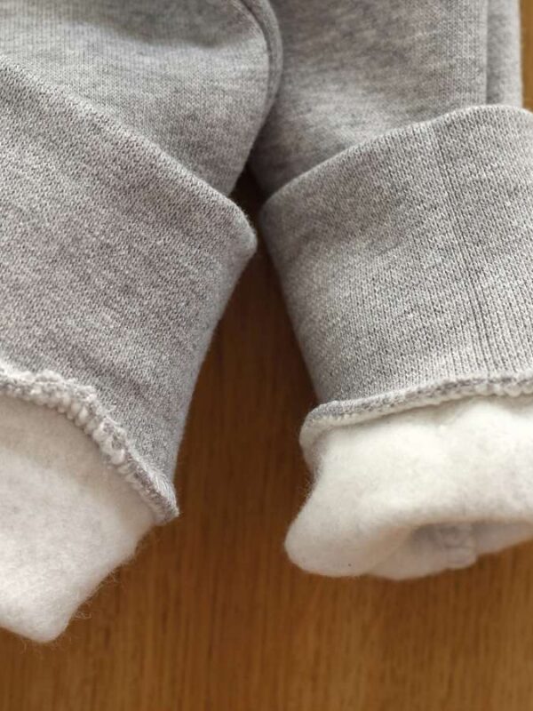 Ärmel Ansicht graues Sweatshirt