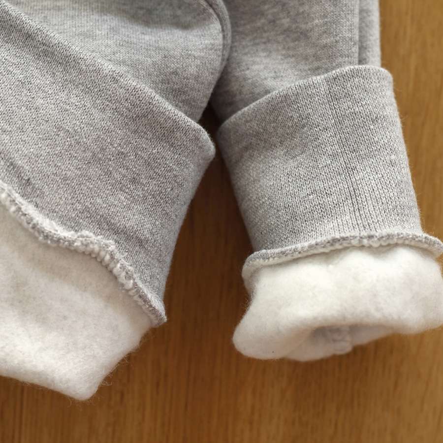 Ärmel Ansicht graues Sweatshirt