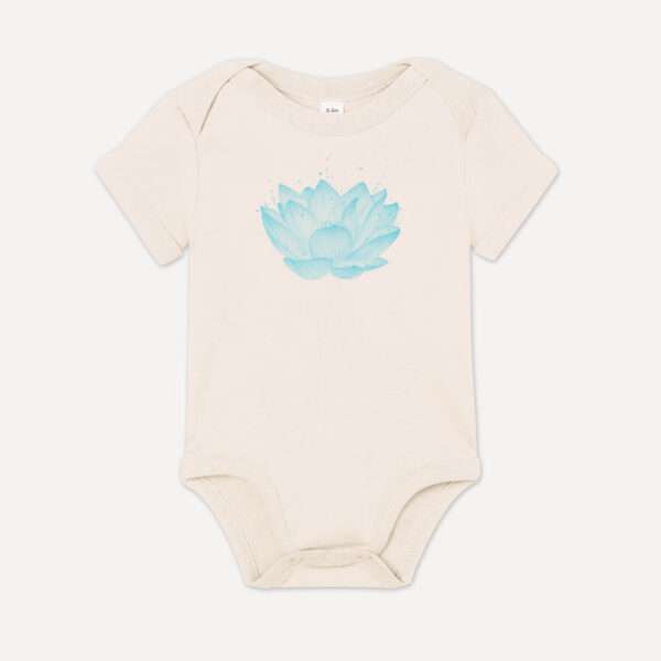 Lotus-Body-lb02-littleruby Blaue Lotusblüte Baby-Body