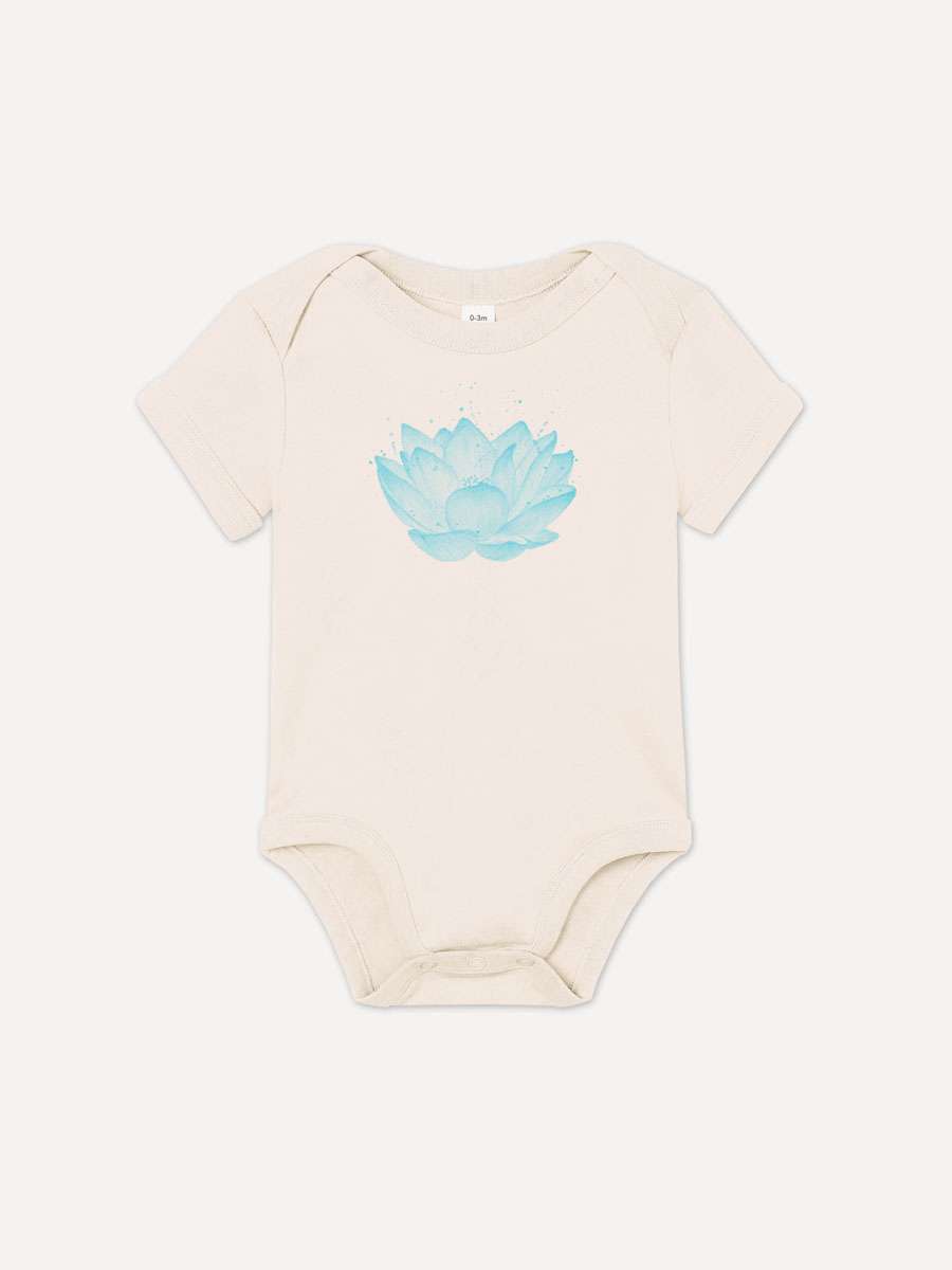 Lotus-Body-lb02-littleruby Blaue Lotusblüte Baby-Body