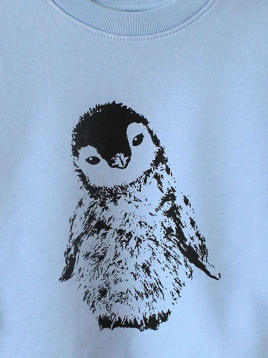 Pinguin Bio-Sweatshirt blau