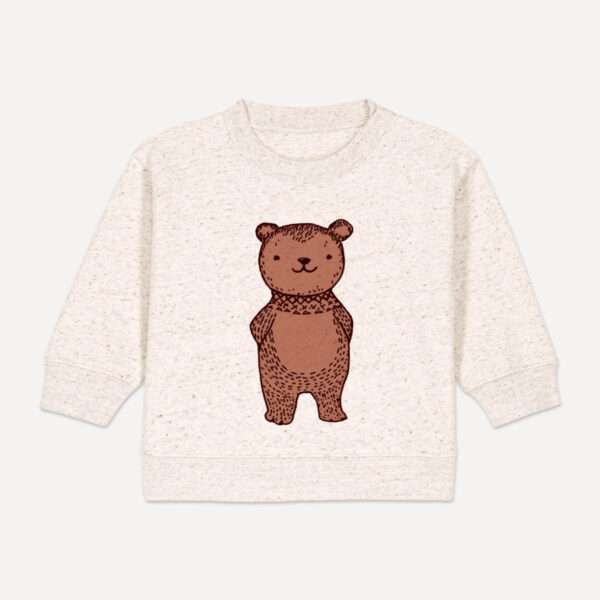 Bio-Baby-Pullover mit Bär Motiv von little-Ruby-Berlin