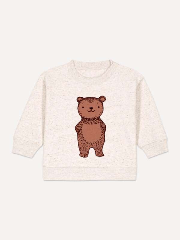 Bio-Baby-Pullover mit Bär Motiv von little-Ruby-Berlin